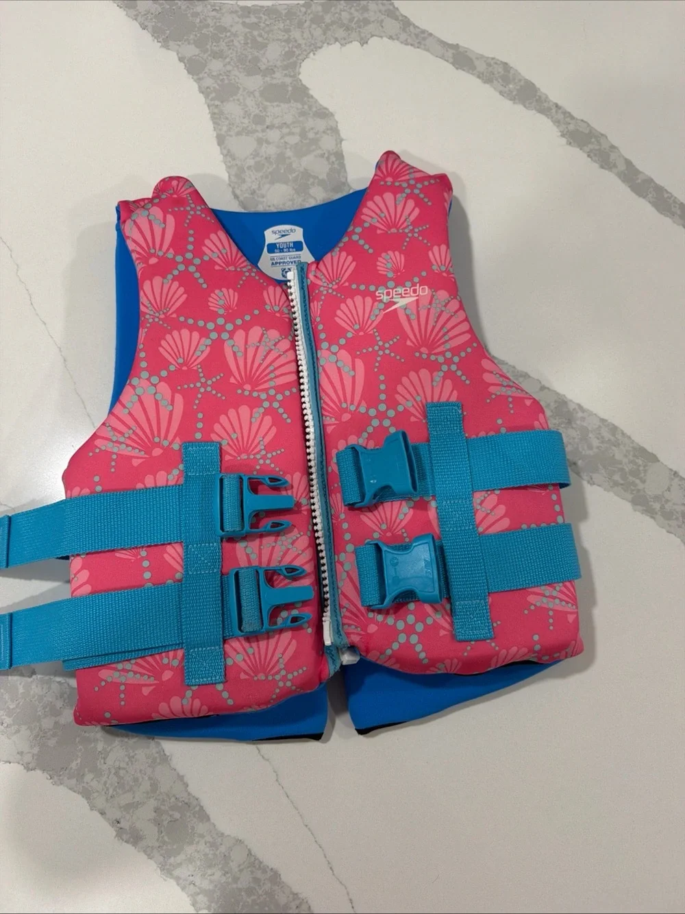 Speedo Youth USCG Type III PFD Life Jacket Vest 50-90 lb Model 303Y
